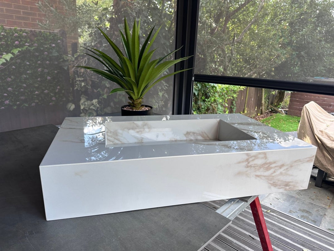 800mm Bespoke Tiled Single Basin - Bespoke Basins