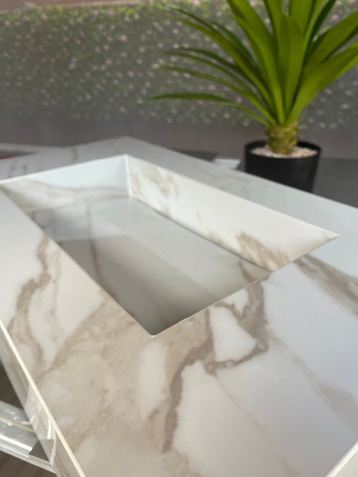 800mm Bespoke Tiled Single Basin - Bespoke Basins